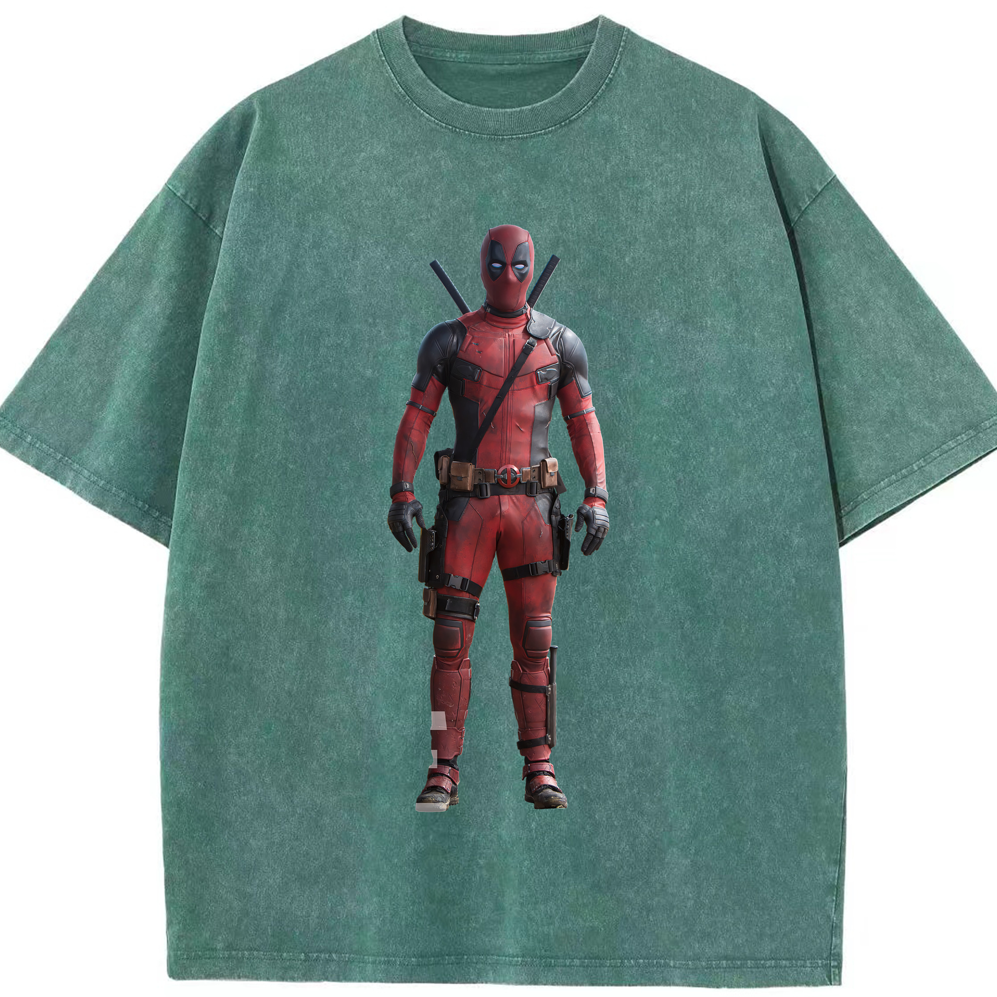 （画像用） Deadpool デッドプール 綿100% ヴィンテージ風 半袖Tシャツ（フロントプリント）